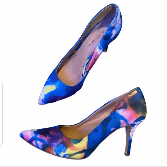 BCBGeneration Shoes - BCBGeneration Tie Dye Blue Pumps